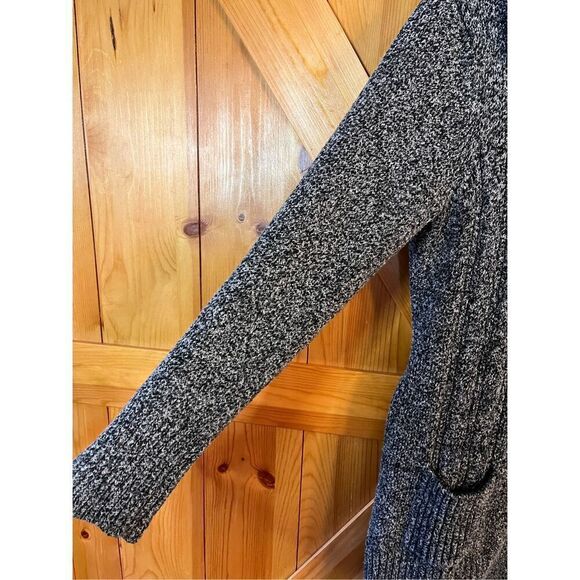 Dalia Women's L Large Long Sleeve Charcoal Button Up Sweater (3342) - Picture 3 of 6